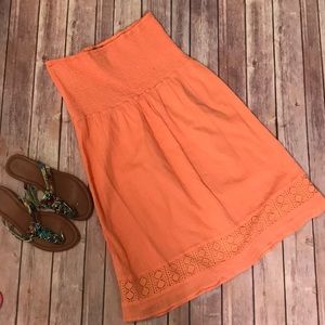 {Gap} Orange Creamsicle Strapless Swim Cover Up